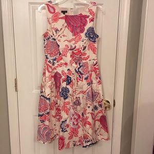 Talbots Pink and Blue Floral Dress